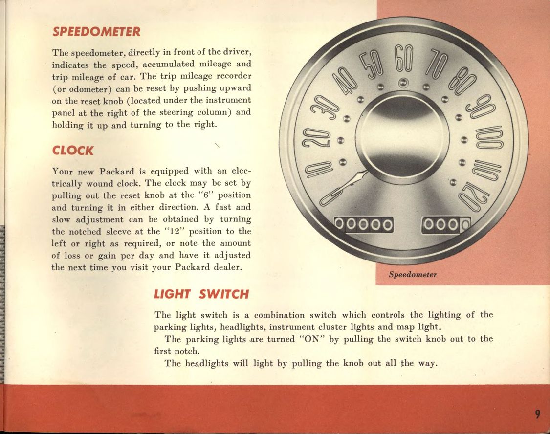 1955 Packard Owners Manual Page 6